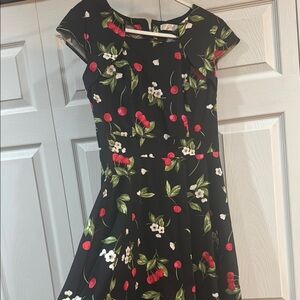 HR HOMRAIN PIN UP Floral &  Cherry Print stretch Dress
